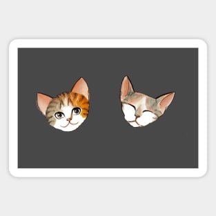 Twin kittens Magnet